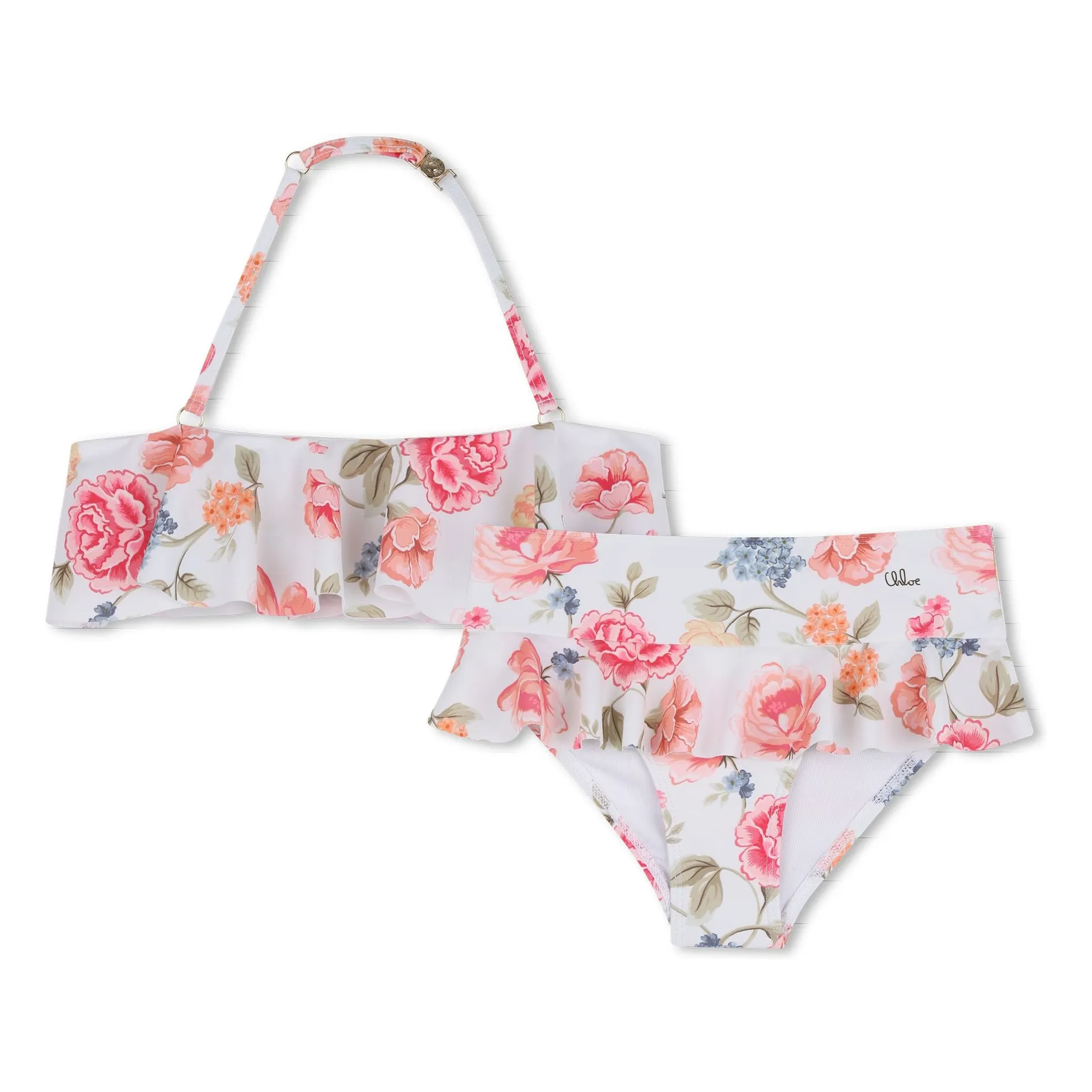 Chloé Women's White Maillot De Bain Fleuri