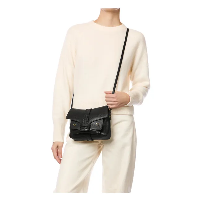 Harry S Bolsa Chèvre Grainé | Negro