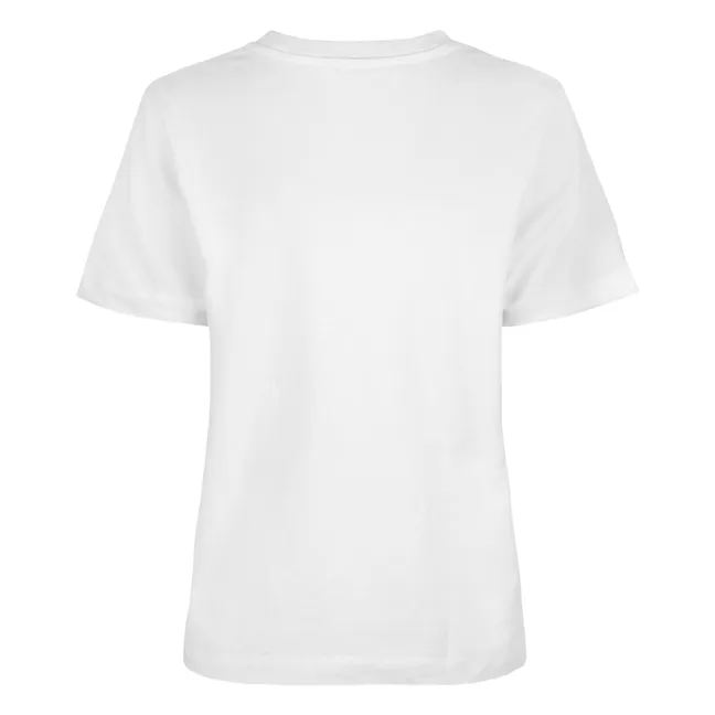Camiseta de algodón ecológico Camino | Blanco