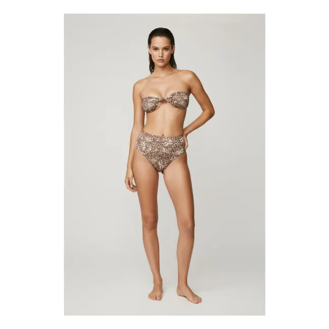 Le Maillot High Waist Stockings | Leopard