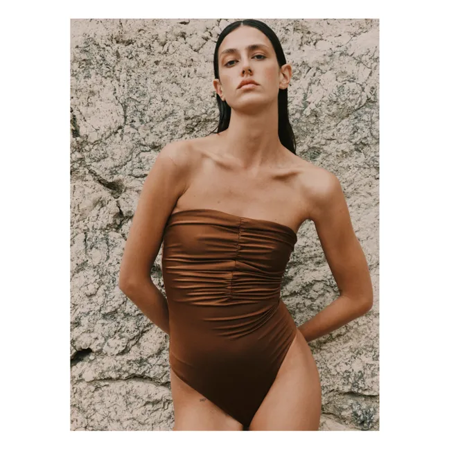 Bañador de una pieza Le Bustier | Chocolate