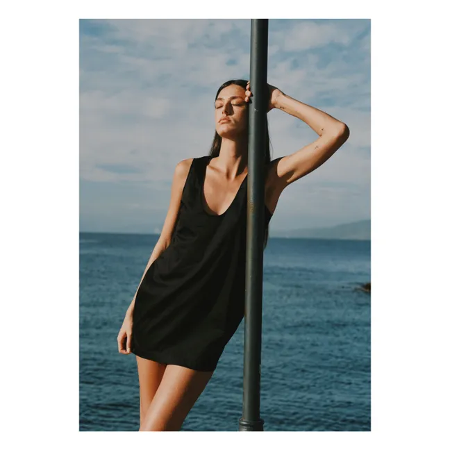 Kleid La Popeline Mini | Schwarz