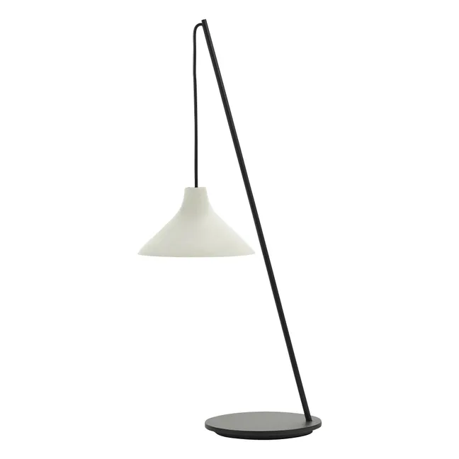 Seam ceramic table lamp  | Noir/Blanc