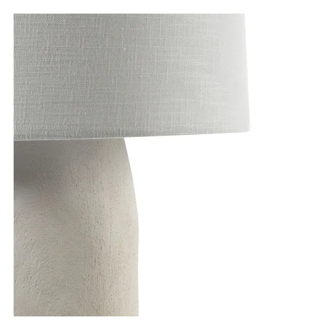 Earth papier-mâché floor lamp, Marie Michielssen | White