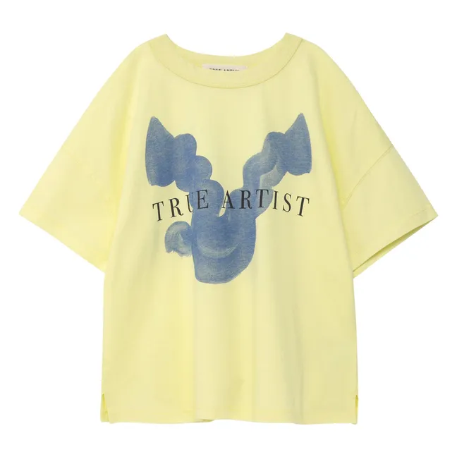 T-shirt N°1 Oiseau Coton Bio | Jaune