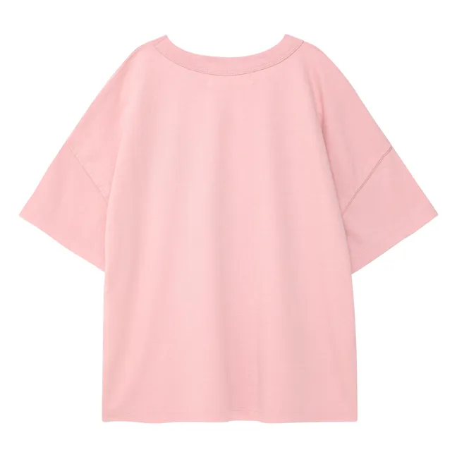 T-shirt N°1 Oiseau Coton Bio | Rose pâle