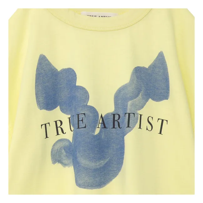 T-shirt N°1 Oiseau Coton Bio | Jaune