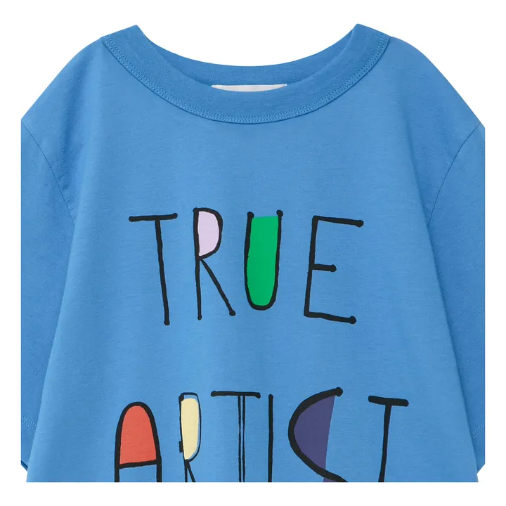 Camiseta N°5 Algodón orgánico | Azul Rey- Imagen del producto n°3