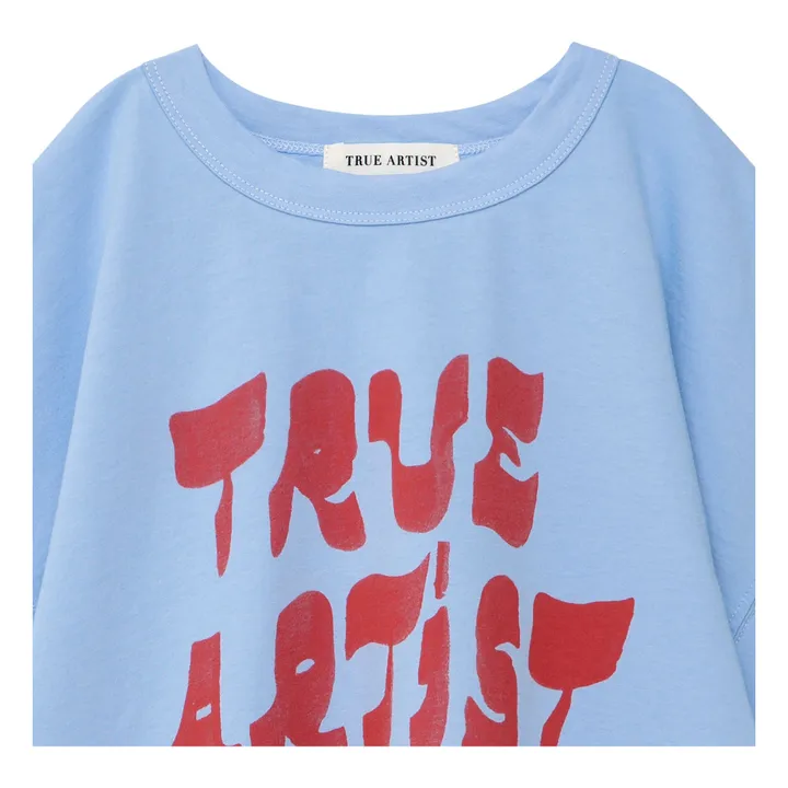Camiseta N°1 True Artist Algodón orgánico | Azul Cielo- Imagen del producto n°3