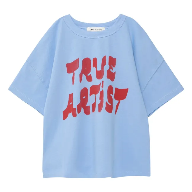 T-shirt N°1 True Artist Coton Bio | Bleu ciel