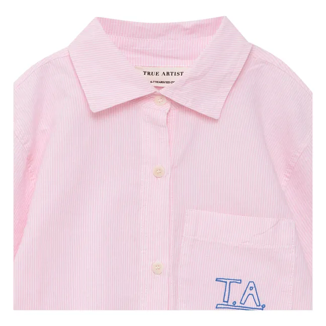 Camisa de rayas N°6 | Rosa