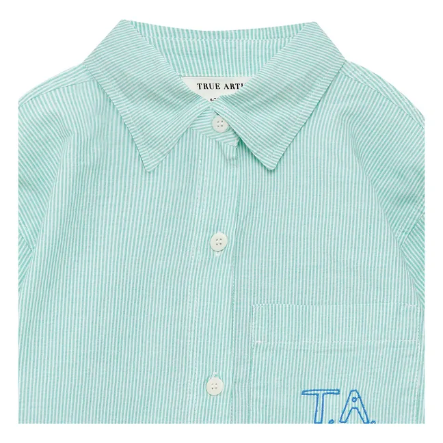 Chemise N°6 Rayée | Vert