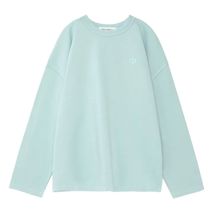 Camiseta N°2 Algodón orgánico | Azul Pálido- Imagen del producto n°3