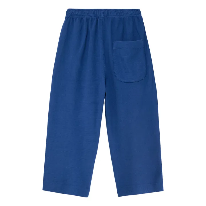 Jogger texturizado N°8 Algodón orgánico | Azul- Imagen del producto n°4