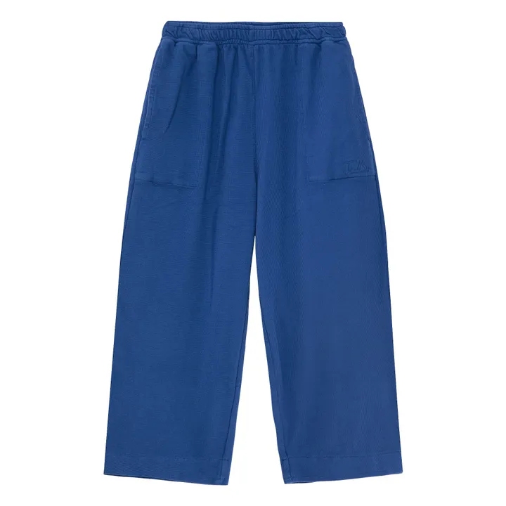 Jogger texturizado N°8 Algodón orgánico | Azul- Imagen del producto n°0