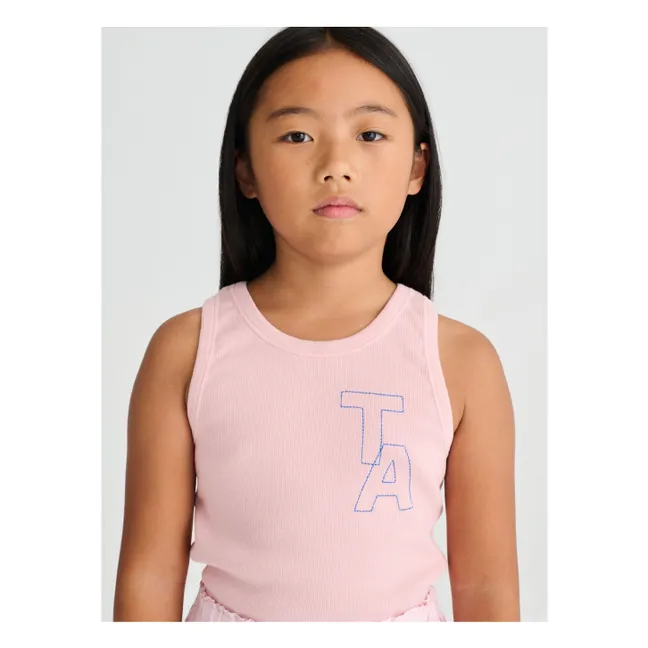 Camiseta de tirantes acanalada N°20 | Rosa Pálido