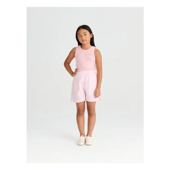 Camiseta de tirantes acanalada N°20 | Rosa Pálido