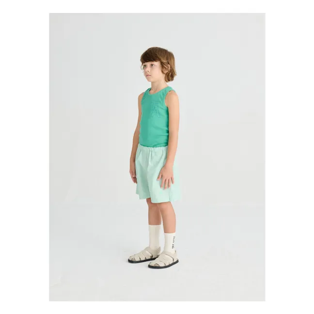 Camiseta de tirantes acanalada N°20 | Verde