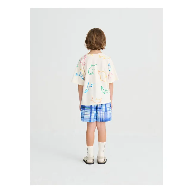 T-shirt Oiseaux Coton Bio | Ecru