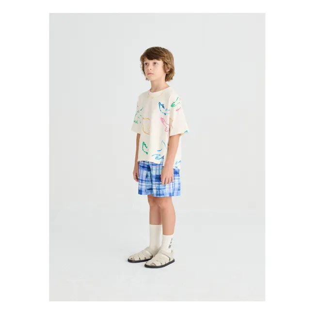 T-shirt Oiseaux Coton Bio | Ecru
