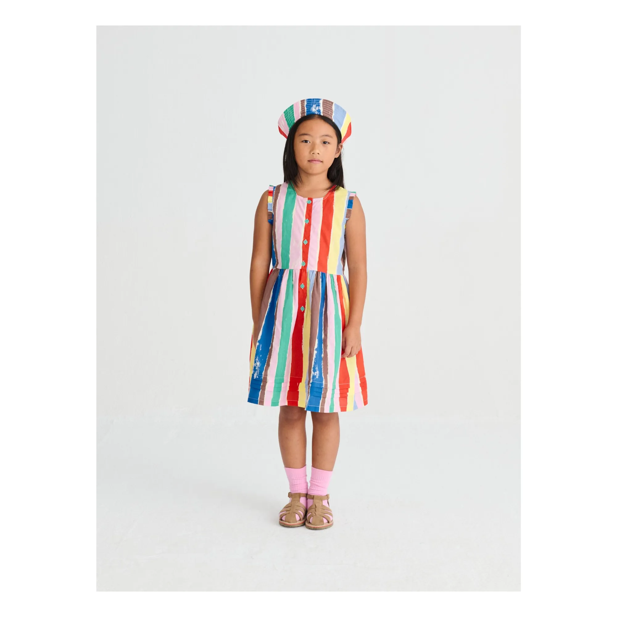 Robe Rayée | Bleu- Image produit n°1
