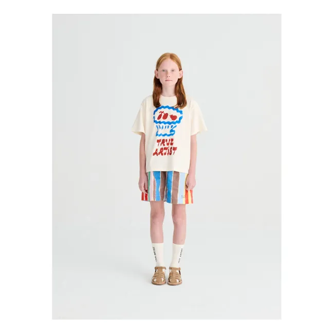 Gestreifte Shorts | Blau