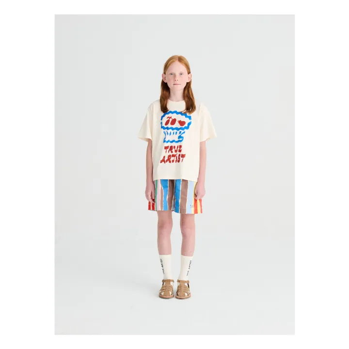 Pantalones cortos a rayas | Azul- Imagen del producto n°1