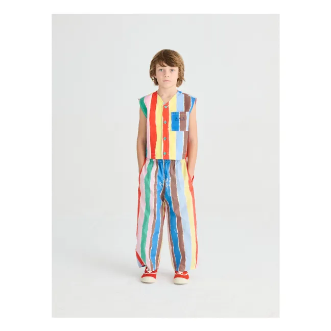 Chaleco de rayas sin mangas | Azul