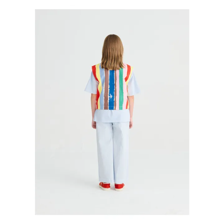 Chaleco de rayas sin mangas | Azul- Imagen del producto n°5