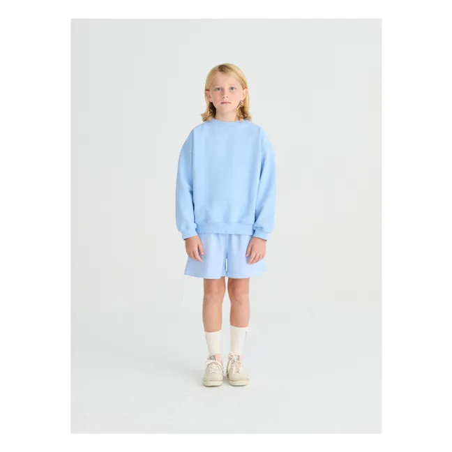 Sudadera de algodón orgánico N°11 Oiseau | Azul Cielo