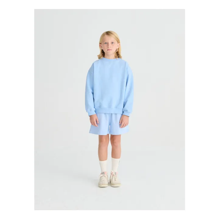 Sudadera de algodón orgánico N°11 Oiseau | Azul Cielo- Imagen del producto n°2