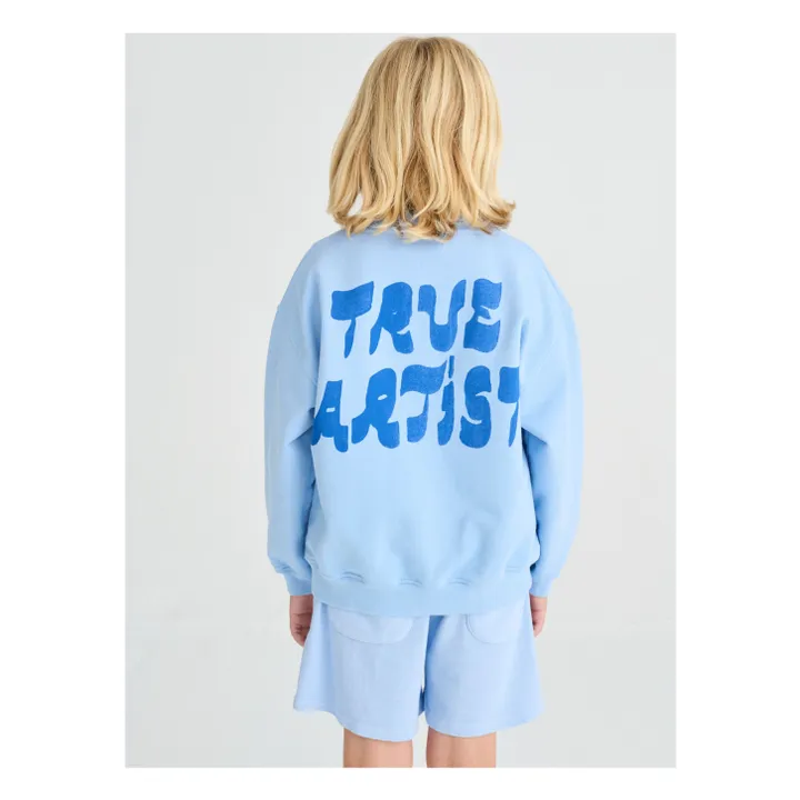 Sudadera de algodón orgánico N°11 Oiseau | Azul Cielo- Imagen del producto n°1