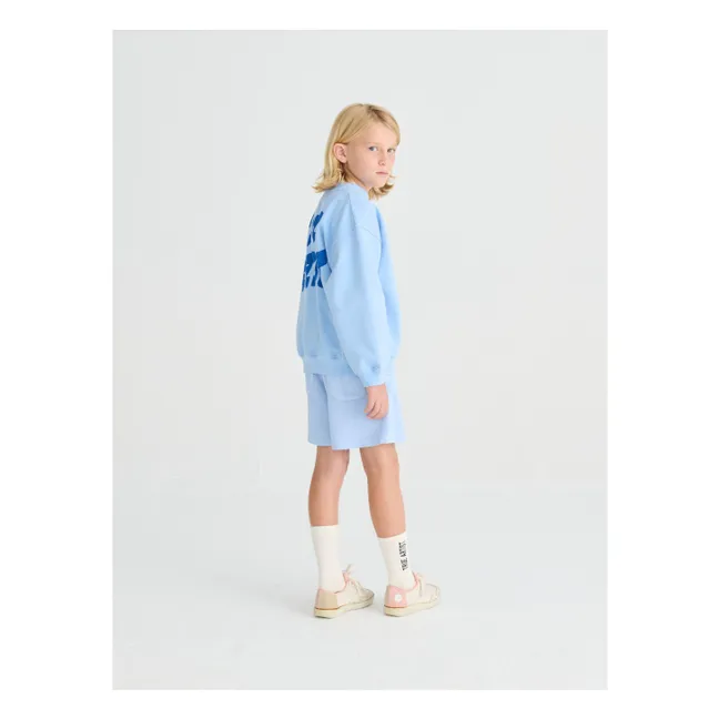 Short N°4 Coton Bio | Bleu ciel