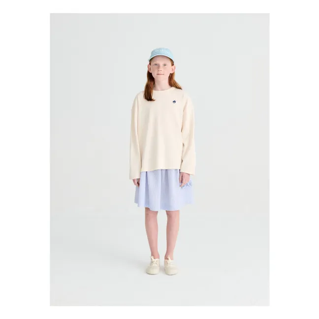 N°7 Falda Seersucker Rayas | Azul