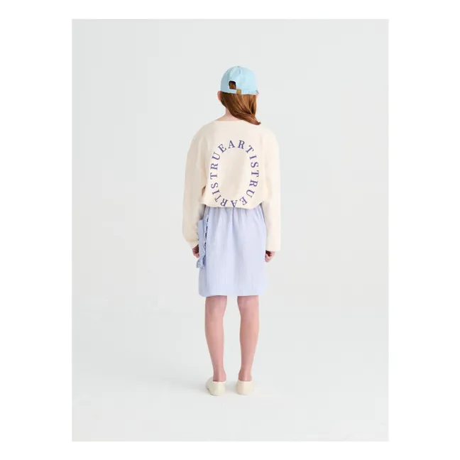 N°7 Falda Seersucker Rayas | Azul