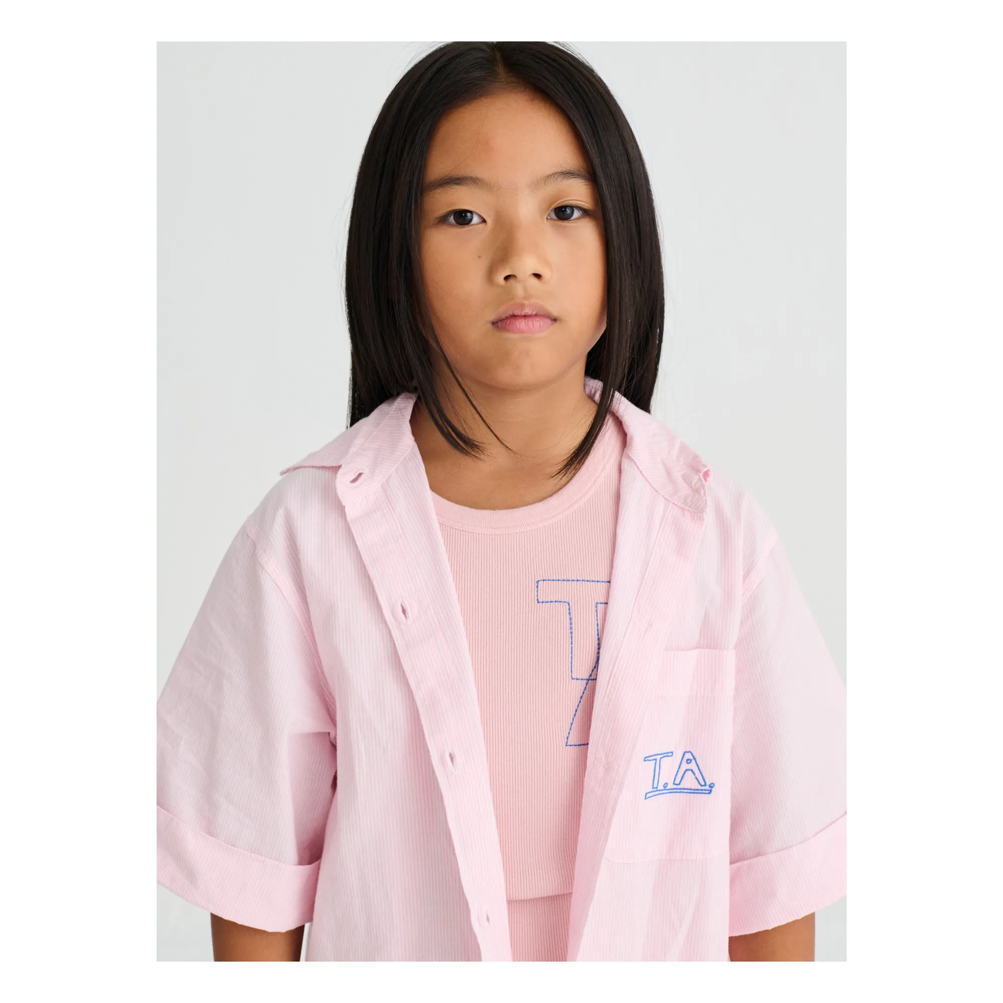 Chemise N°6 Rayée | Rose- Image produit n°2