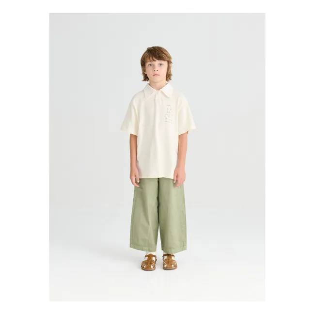 N°15 Pantalones slim-fit de algodón orgánico | Khaki