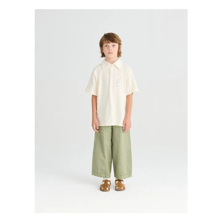 N°15 Pantalones slim-fit de algodón orgánico | Khaki- Imagen del producto n°5