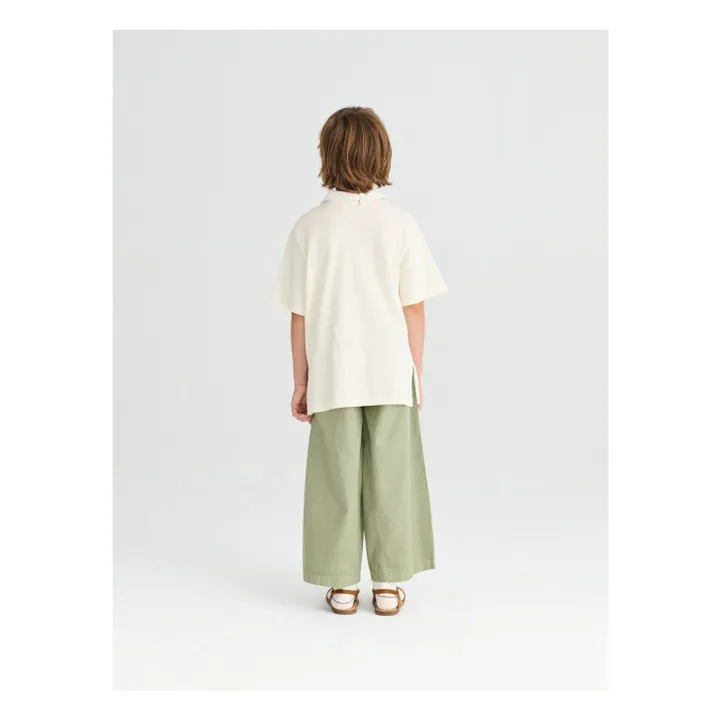 N°15 Pantalones slim-fit de algodón orgánico | Khaki- Imagen del producto n°6