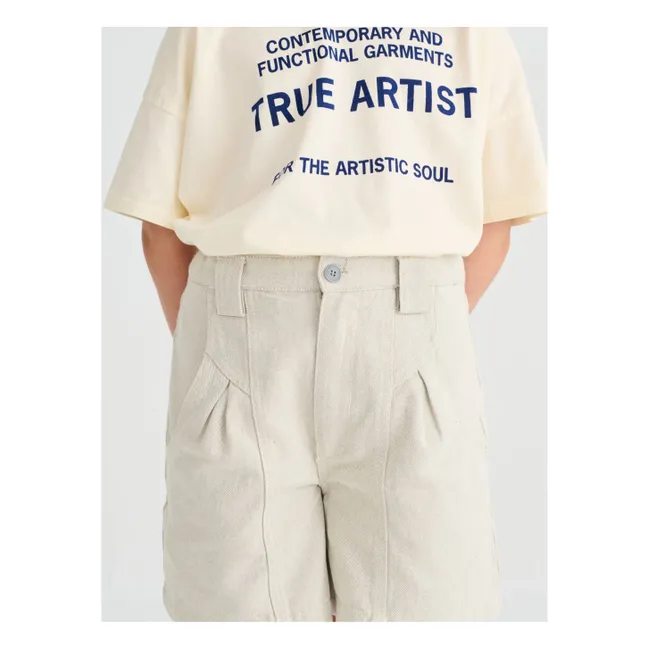 Short N°13 Coton Recyclé | Gris chiné