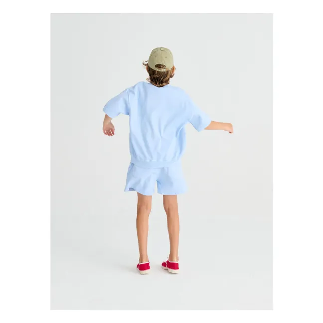 Short N°4 Coton Bio | Bleu ciel