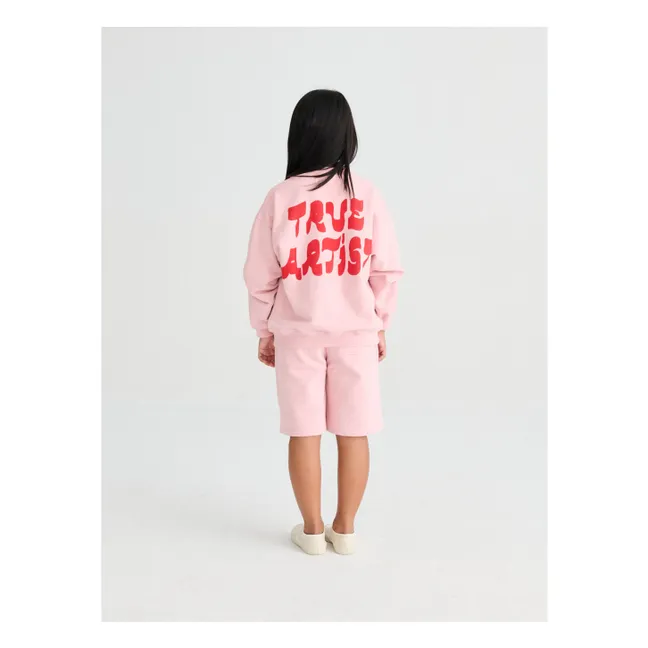 Sweatshirt Nr. 11 True Artist Bio-Baumwolle | Blassrosa