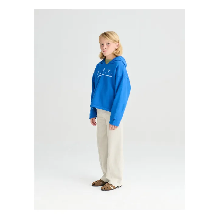 Sudadera N°9 Algodón Ecológico | Azul Rey- Imagen del producto n°5