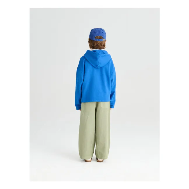 Kapuzen-Sweatshirt Nr. 9 aus Bio-Baumwolle | Königsblau