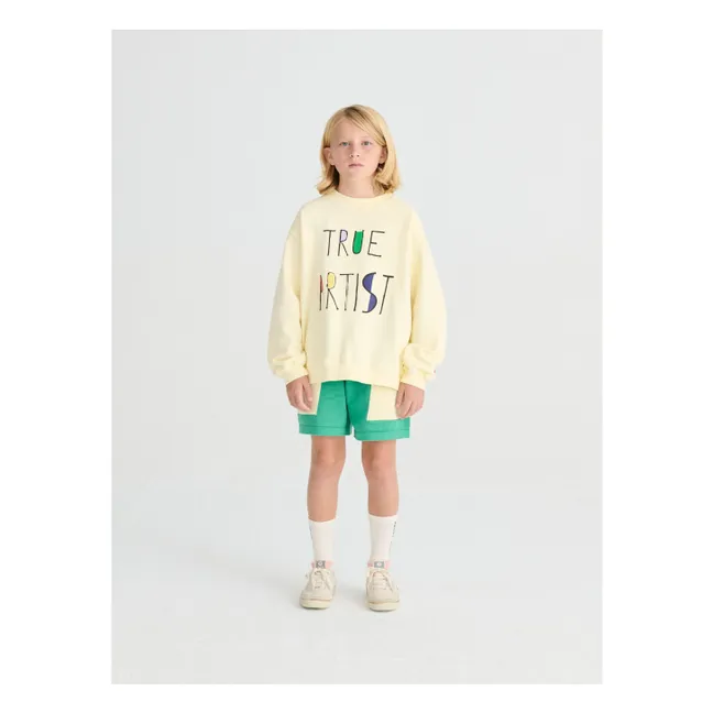 Sweat N°11 Coton Bio | Jaune pâle