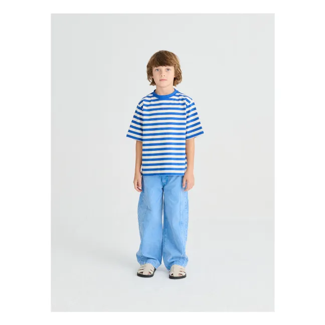 T-shirt N°11 Rayé | Bleu