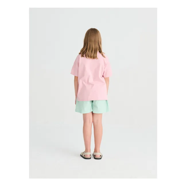 T-shirt N°1 Oiseau Coton Bio | Rose pâle