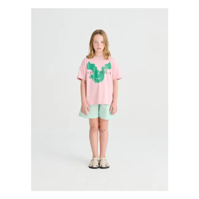T-shirt N°1 Oiseau Coton Bio | Rose pâle