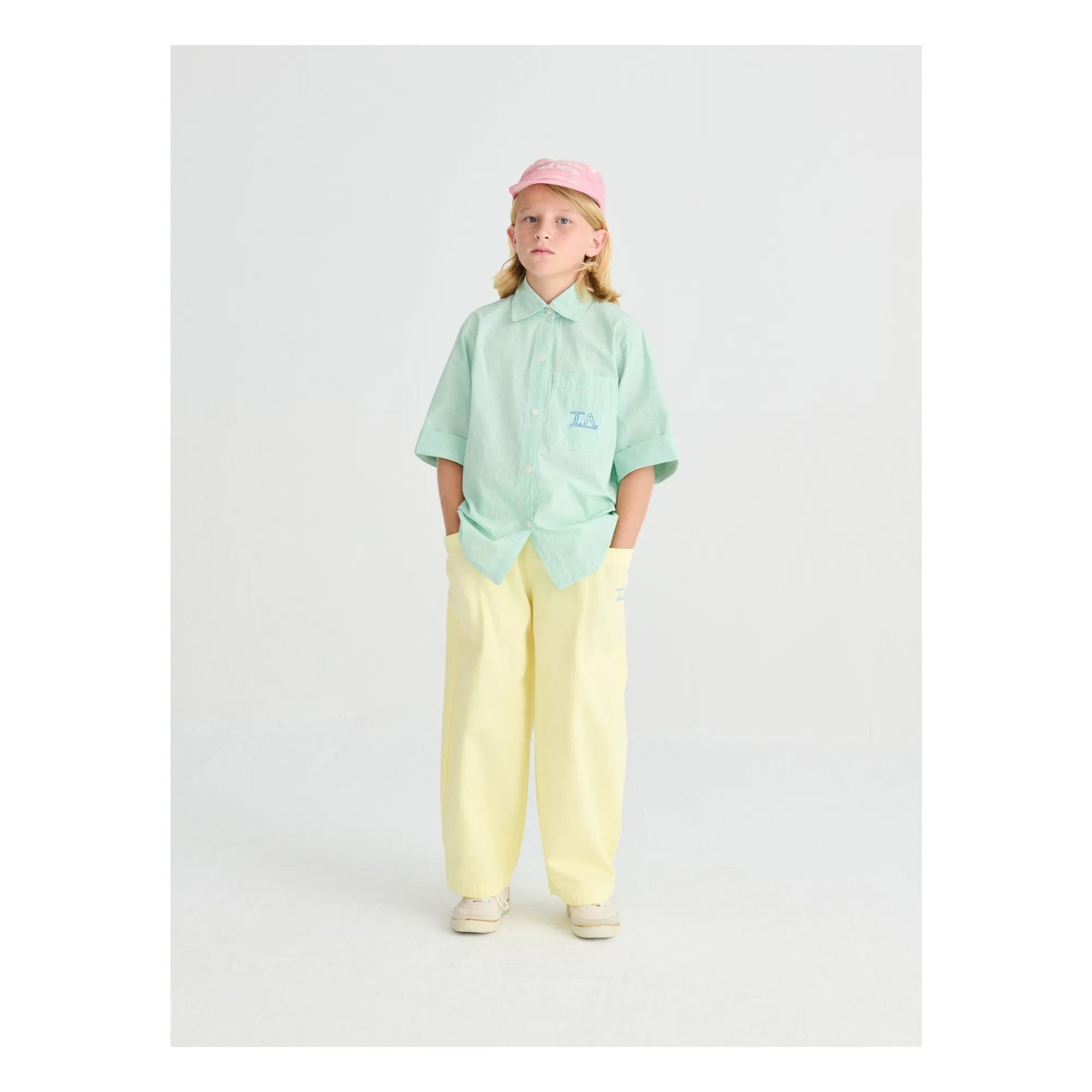 Chemise N°6 Rayée | Vert- Image produit n°2