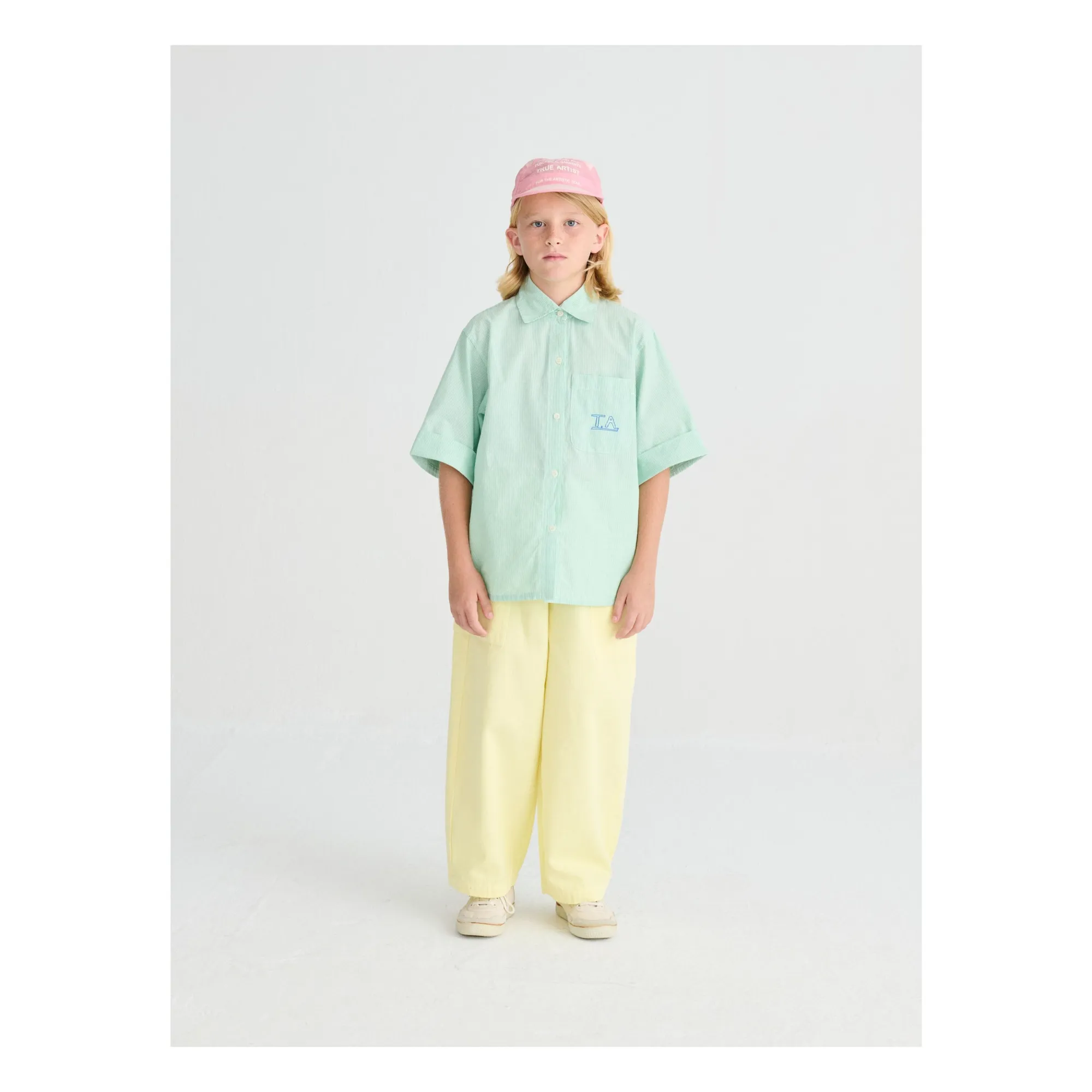 Chemise N°6 Rayée | Vert- Image produit n°1
